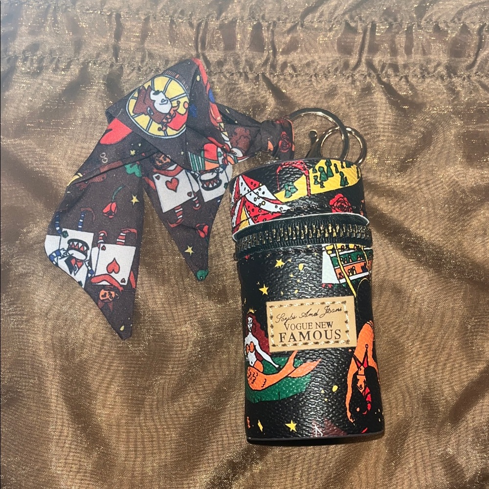 Colorful Printed Key & Card Holder - Picture 2 of 8